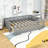 Convertible Wood Platform Bed With Guardrails And Movable Design-1495854915-1495854912