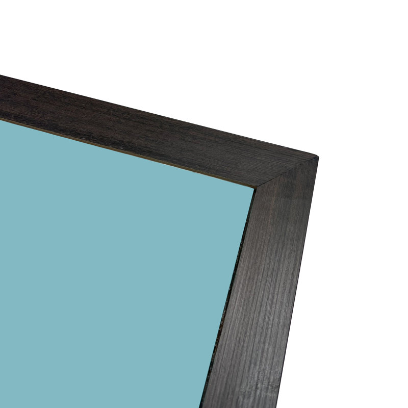 Encho Rectangle Wall Mirror, Dark Gray
