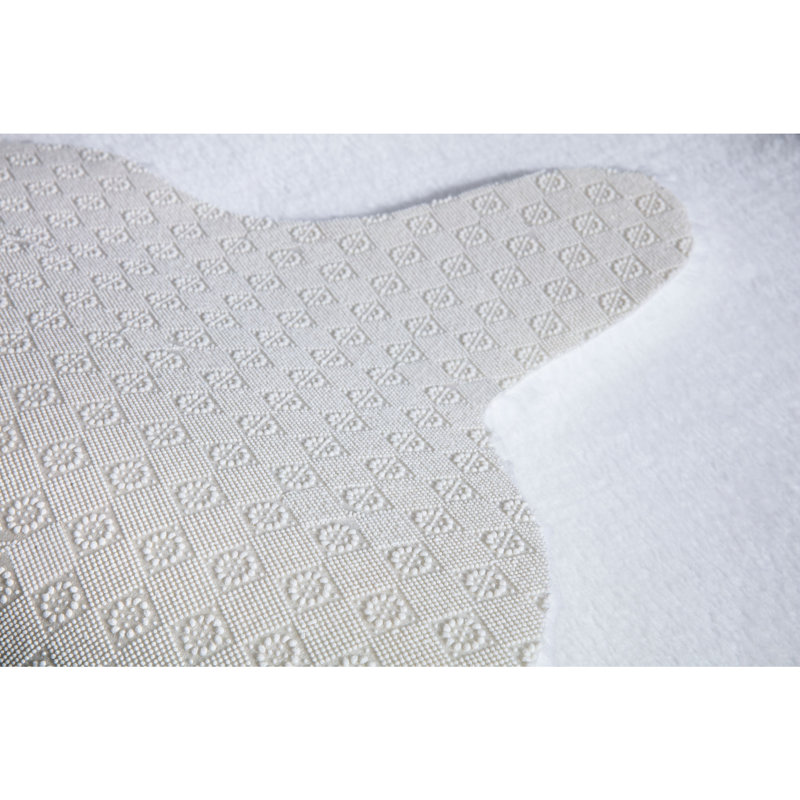 Ultra-Soft Hall Carpet, 3.3 x 4.9 ft, White, 100% Polyester | Non-Slip Plush Underside, Antibacterial & Anti-Allergenic, 0.8 in Pile Height | Machine Washable at 86°F, Perfect for Modern Entryways & Living Rooms