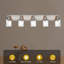 Applique murale industrielle avec abat-jour en verre martelé, luminaire en nickel brossé pour meuble-lavabo, porche et miroir