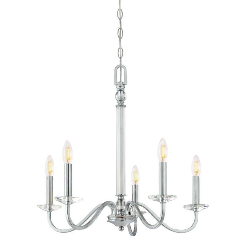 Lustre classique / traditionnel à 5 lumières de style bougie Colewood