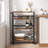 Keyana Narrow Wood and Metal Rolling Cart Kitchen Cart