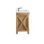 Meuble-lavabo simple autoportant avec comptoir en quartz l 48 po Barron