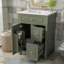 Meuble-lavabo de rangement avec lavabo en céramique-698099063