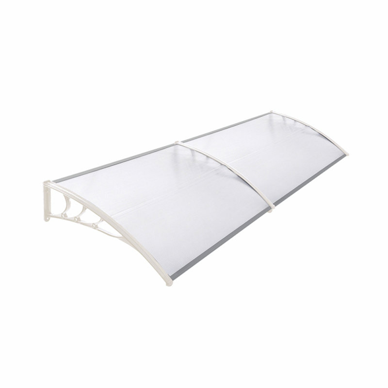 Sol 27 Outdoor 100cm D Plastic Black Cover Retractable Door / Window Awning, 28cm H x 190cm W x 100cm D, White