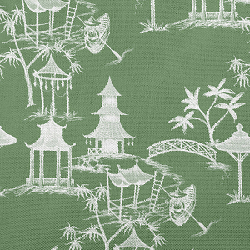 Palm Beach Chinapezka Print Indoor/Outdoor Square Pillow Cover & Insert, 18" x 18", Light Green