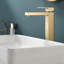 Robinet de meuble-lavabo monotrou brossé doré
