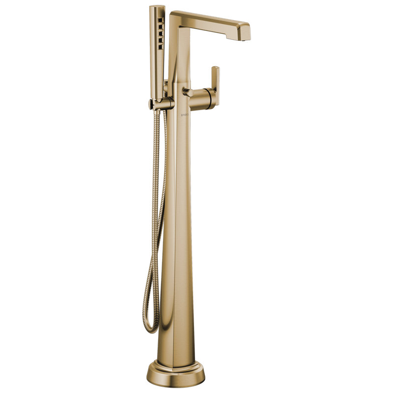 Levoir® Single-Handle Floor Mount Tub Filler, Luxe Gold