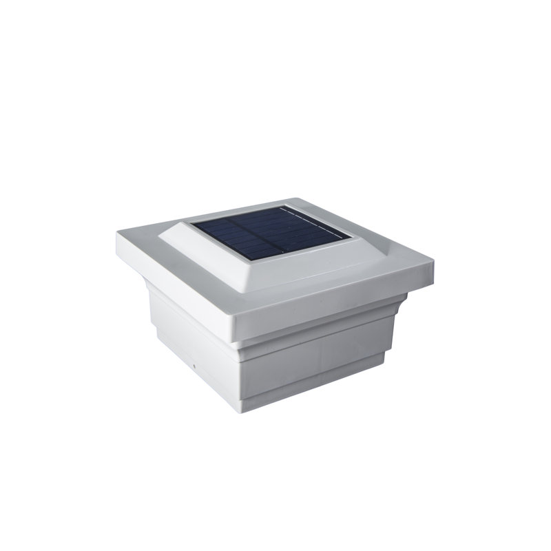 Majestic Solar Powered Integrated LED Fence Post Cap Light, White