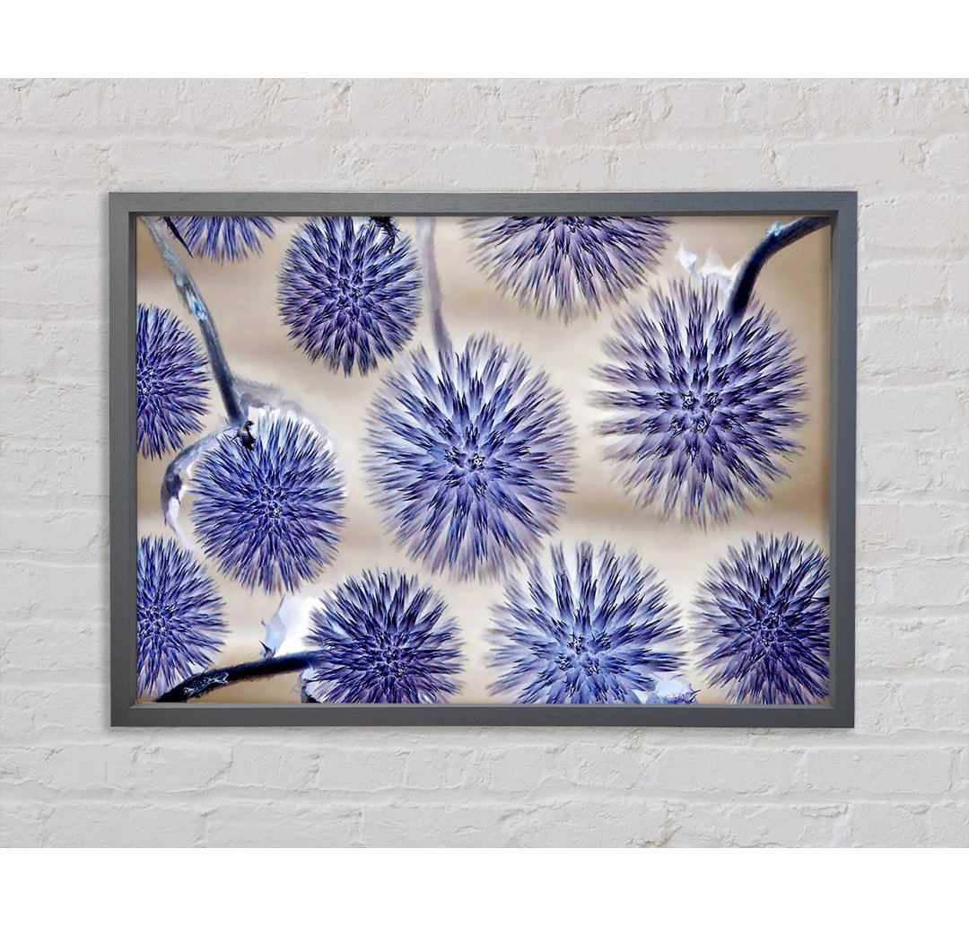 Dandelion Surprise Lilac - Einzelner Bilderrahmen Kunstdrucke auf Leinwand