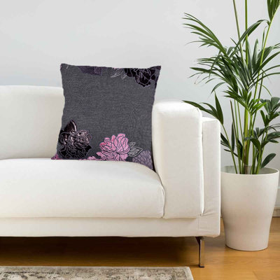 Baruyr Patch Floral Throw Pillow