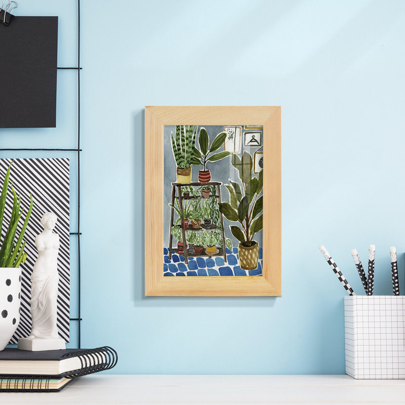 Harlowton Way To The Jungle IV, reproduction d'art encadrée, H 6 po x l 4 po x P 1 po, Naturel