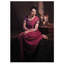 Une belle femme tranquille | Huile sur toile | Par Mahesh Soundatte