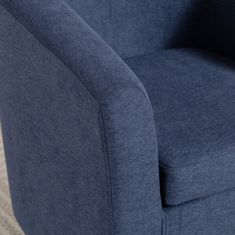 Upholstered Armchair, Blue