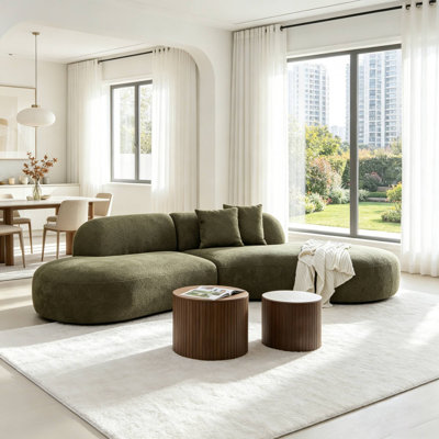 Versatile Plush Sofa Suitable For Living Room Relaxation Chats & Home Decor Focus Points（Right)