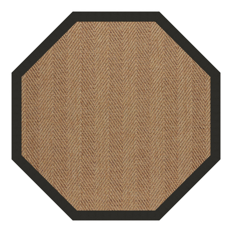Leeara Chevron Indoor / Outdoor Rug, Octagon 8'