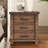 Rustic Three Drawer Reclaimed Solid Wood Farmhouse Nightstand
