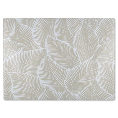 leaves Designer Glass Chopping Board