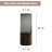 10" H Wood Glass Vase