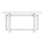 Table d'entrée de 59,1 po peinte avec placage de pin, console triple rectangulaire unique avec pieds en bois de pin épais-128994035-128994037