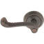 Wave/Drop Keyed (Entry) Door Lever with Round Rosette-1238806404-1238806400