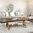 Clere 43"W Rustic Solid Wood Coffee Table