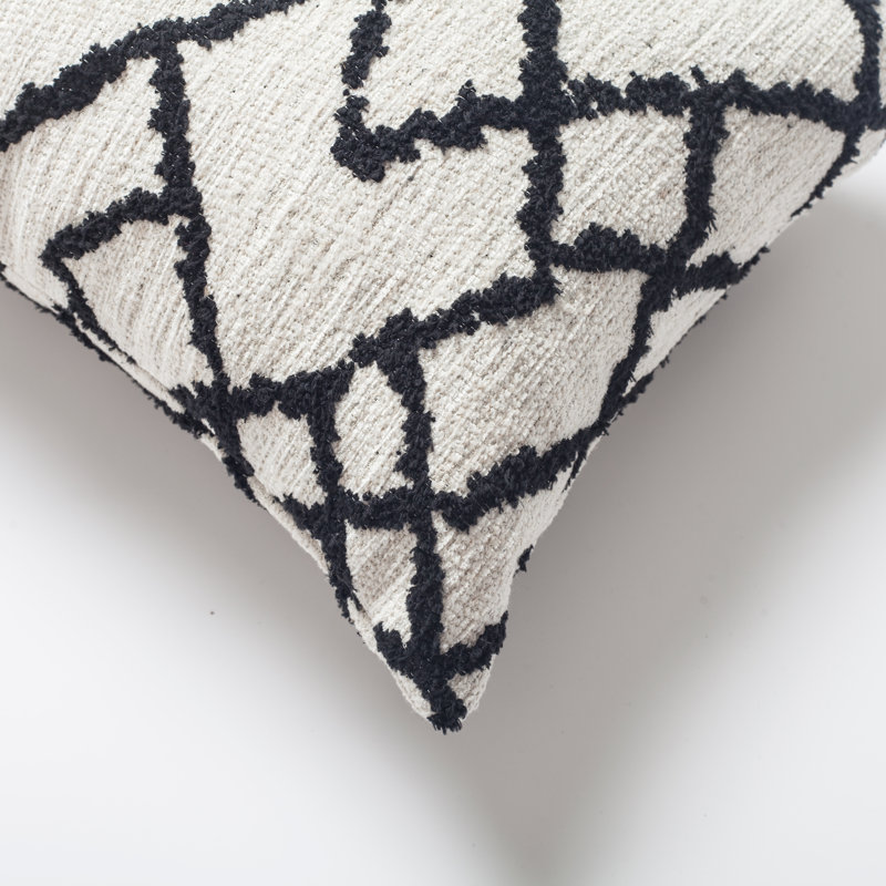 Valier Geometric Rectangular Lumbar Cushion