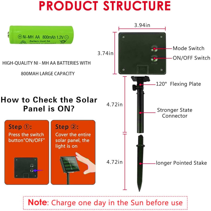 Éclairage solaire à corde, Bleu