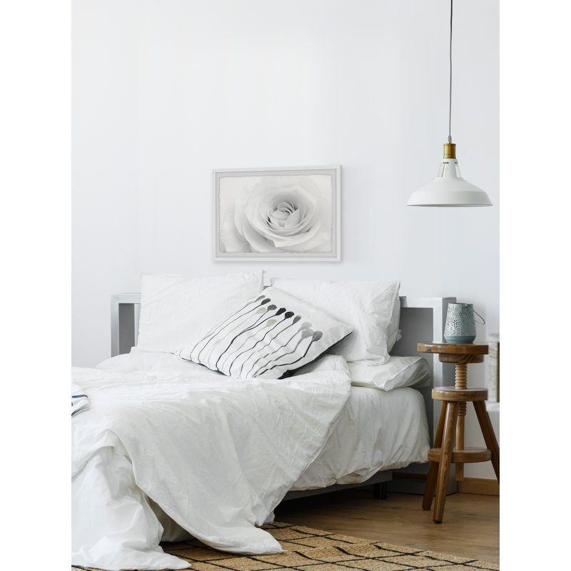 White Layers - Single Picture Frame Painting, 41 cm H x 61 cm W
