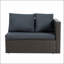 Ensemble de meubles en osier de patio pour l'extérieur, 7 pièces-712787969
