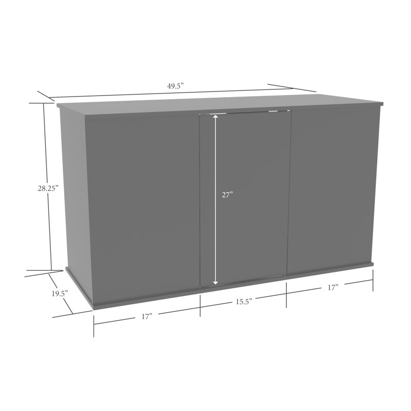 Support d'aquarium Hovagim 75/90 gallons noir, Brun