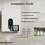 Chauffe-eau électrique sans réservoir 18Kw blanc avec affichage de la température à DEL et chauffage instantané-126094921
