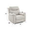 Fauteuil inclinable électrique en microfibre Chriki-667440940