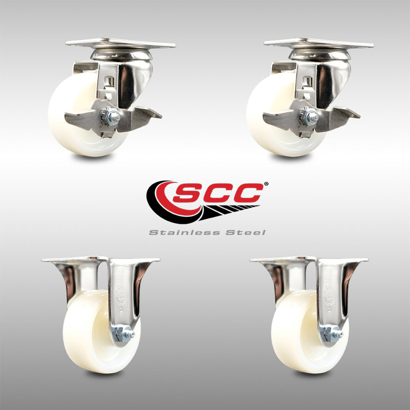 4 Piece Nylon Caster Set