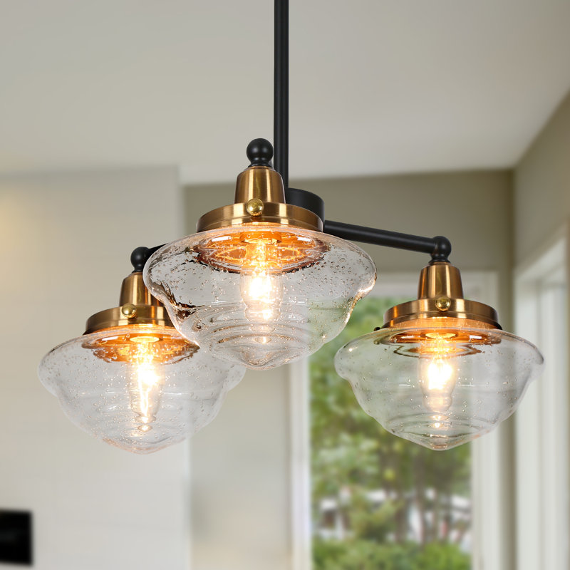 Eugie Light Shaded Traditional Chandelier, 3 Lights