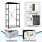 4 Drawer Dresser for Bedroom, Narrow Chest of Drawers, Wooden Top and Study Iron Frame 18"x37.5"-(WxH)