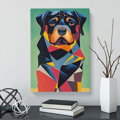Rottweiler Cubism Vol.1 - Wrapped Canvas