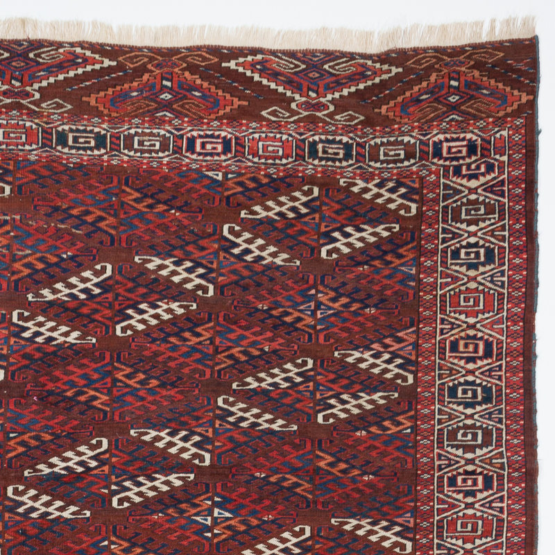 Tapis turc antique. 19e siècle.