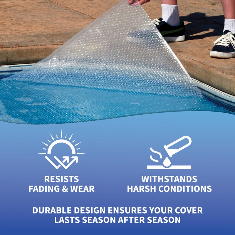 Solar Blanket for Rectangular In-Ground Pools - Clear, 20' x 40'