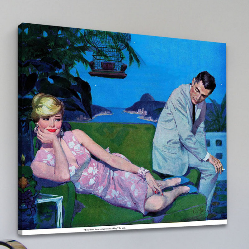 « lawless lady » par al buell, reproduction d’art sur toile tendue, H 32 po x l 32 po