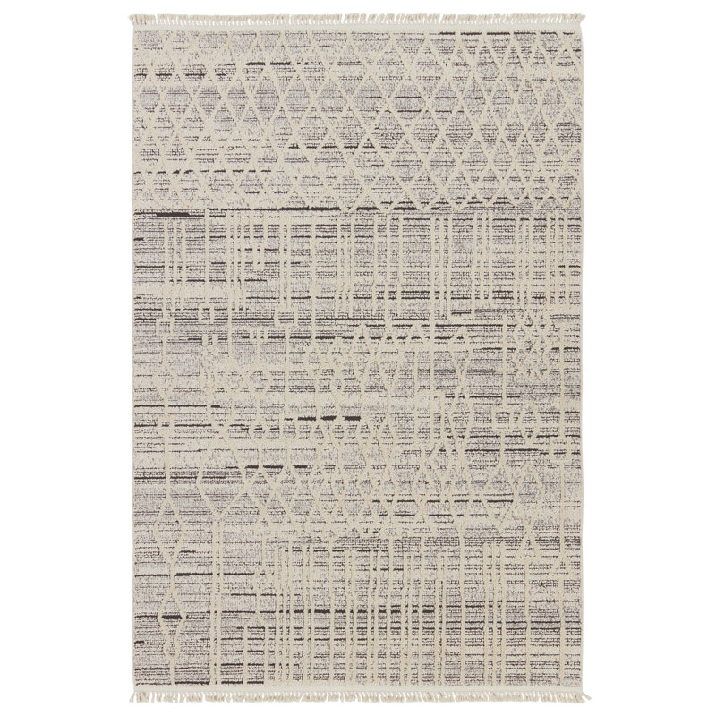 Dunklin Geometric Indoor Rug, Rectangle 6'7" x 9'6"