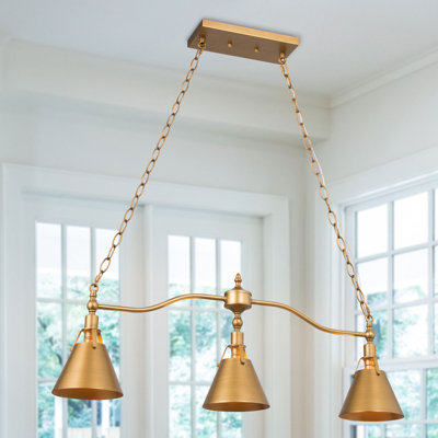 Lustre linéaire moderne à 3 lumières