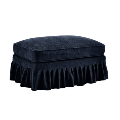 Chenille bleu avec jupes amovibles pour différents looks, mousse confortable à haute densité, en forme de fleur, tissu à fil argenté pour plusieurs configurations, dossier segmenté, coussin lombaire mobile,