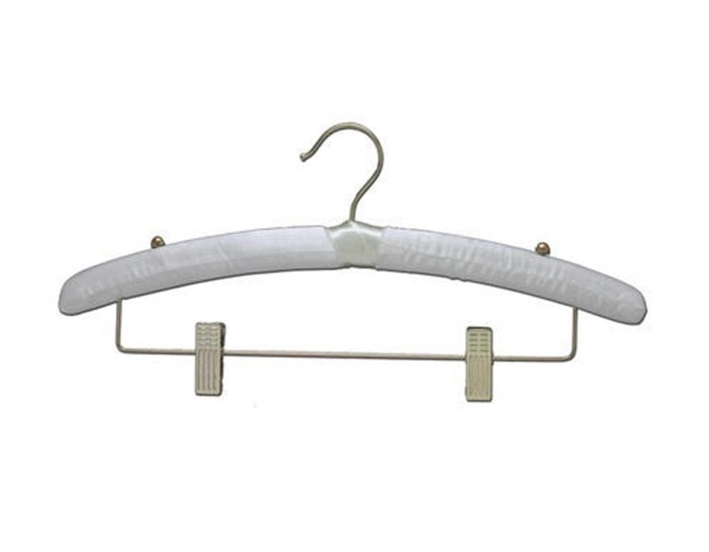 White Tubular Plastic Top Hanger with Suit Bar (Box of 144)