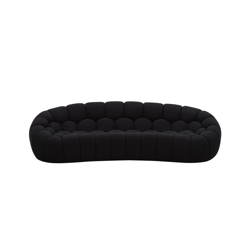 Canapé Blodget, 28.7" H x 104.7" W x 45.3" D, Noir