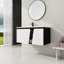 Meuble-lavabo mural moderne flottant avec lavabo simple
