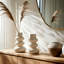 10” Dolomite Stacked Vase - Contemporary Abstract Stacked Sphere Decorative Table Vase - Home or Office Decor Accent - Flower Centerpiece Display Vase - Gift Idea-94283615-94283612