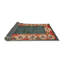 Tapis rouge/beige/vert traditionnel Pai-421469941