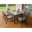 Ricards Rectangular Metal Extendable Outdoor Dining Table - 78 cm W 35.4 cm D-1460105156
