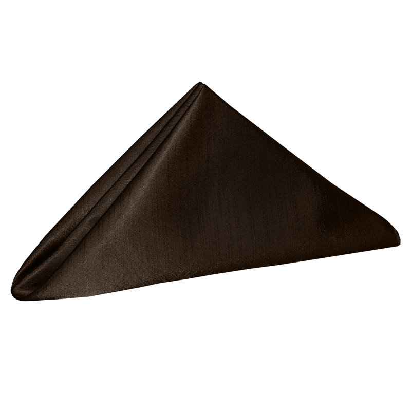 Yulia Silk Square Napkin, Chocolate, 20" x 20"